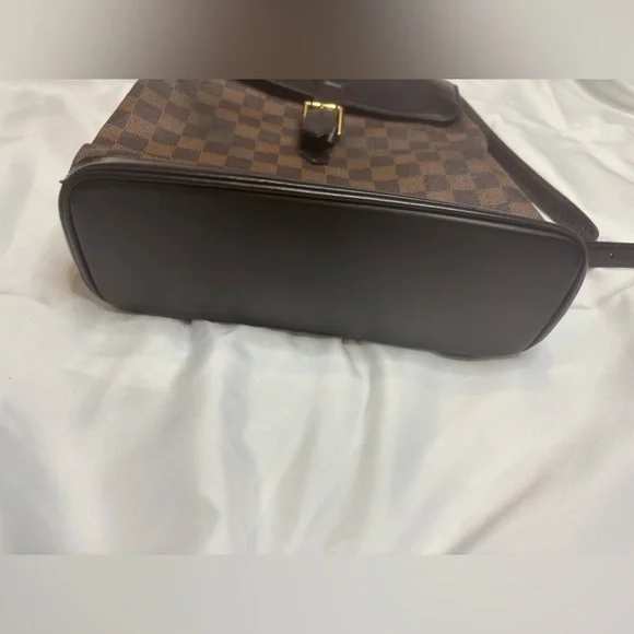 Louis Vuitton Damier Ebene Coated Canvas Soho Backpack